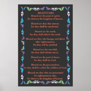 Beatitudes in a Butterfly Ram Poster