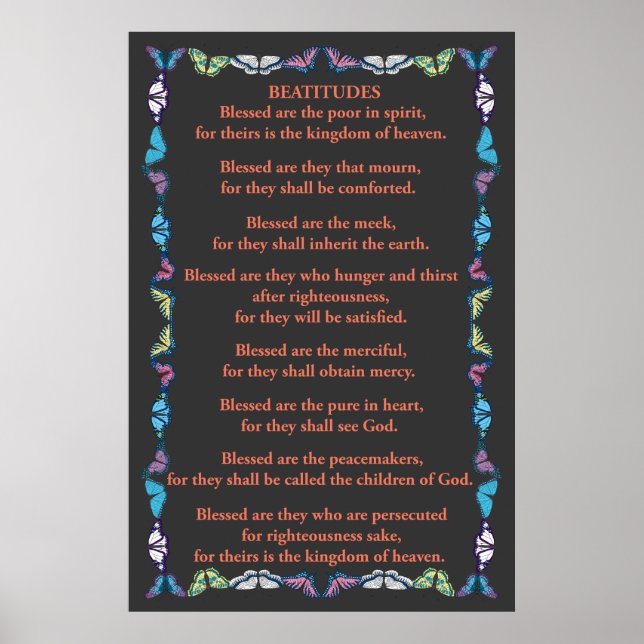 Beatitudes in a Butterfly Ram Poster (Framsidan)