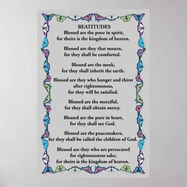 Beatitudes in a Butterfly Ram Poster (Framsidan)