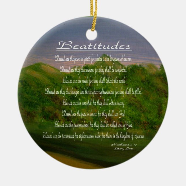 Beatitudes Julgransprydnad Keramik (Framsidan)