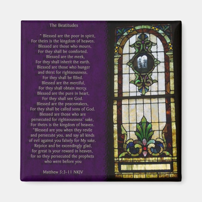 Beatitudes Magnet (Framsidan)