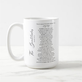 Beatitudes Matthew 5:2-12 Bible Scripture Kaffemugg