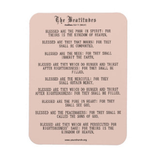 Beatitudes Matthew 5:3-11 NKJV Magnet