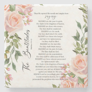 Beatitudes Matthew 5:3-12 Scripture Ro Stenunderlägg