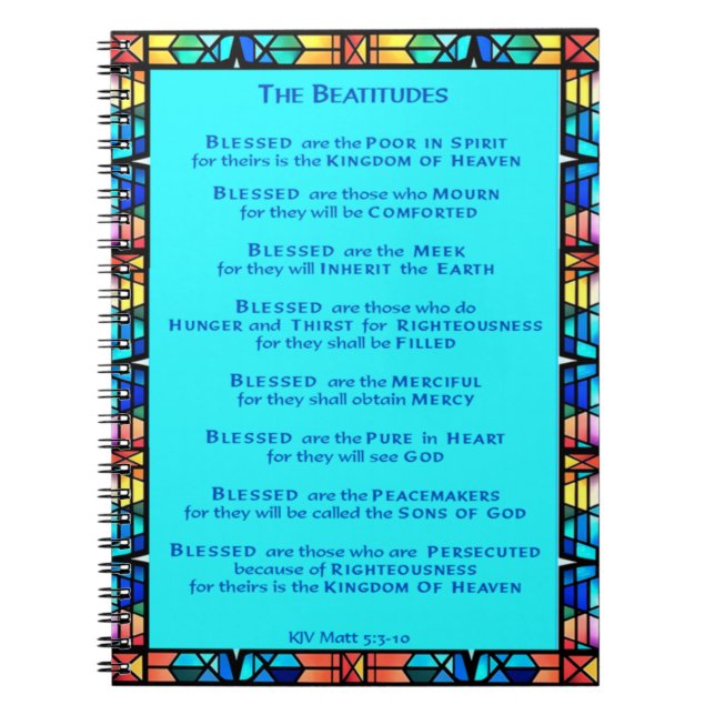 Beatitudes Notebook Anteckningsbok (Framsidan)