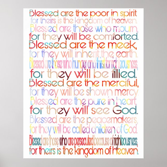 Beatitudes poster (Framsidan)