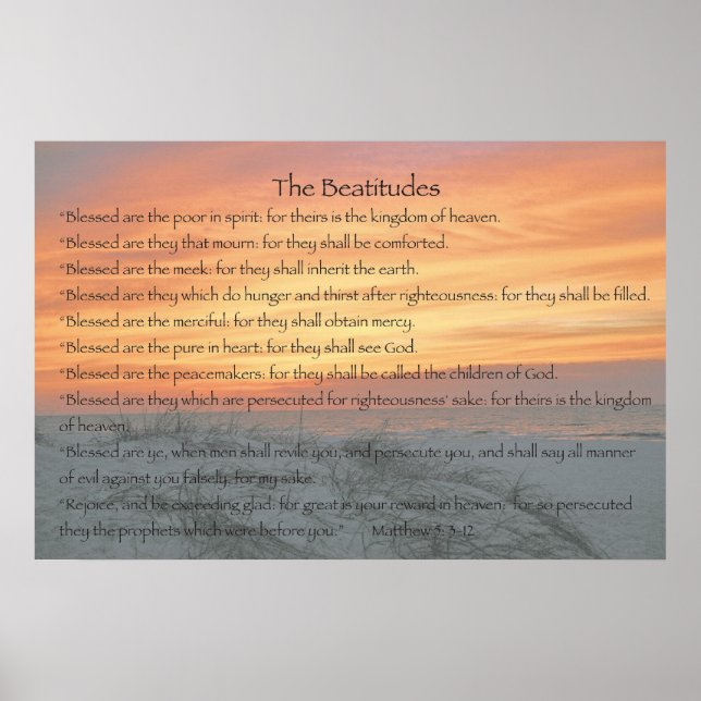 Beatitudes Poster (Framsidan)