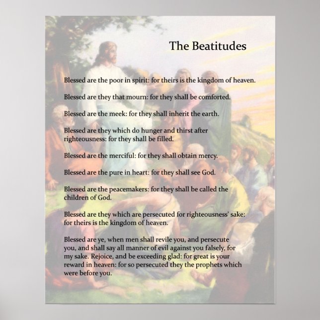 Beatitudes Poster (Framsidan)