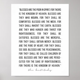 Beatitudes Poster