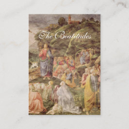 Beatitudes - Prayer Card (Flat) Visitkort