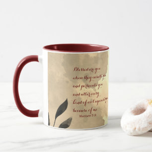 Beatitudes Scripture Verse 5:11 Mugg
