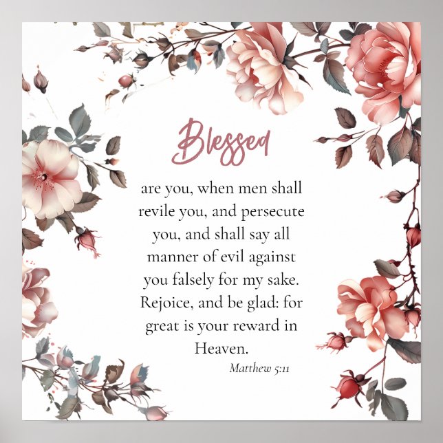 Beatitudes Series Reward in Heaven Print Poster (Framsidan)