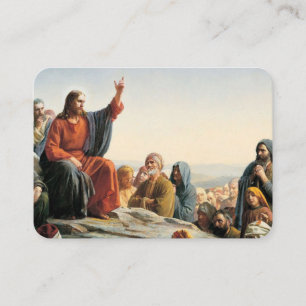 Beatitudes Sermon på monteringsbönekortet Visitkort