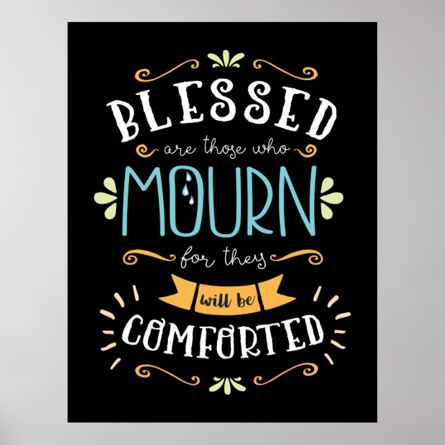 Beatitudes, välsignade är de som sörjer poster (Framsidan)