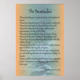 Beatitudesaffisch (Sanibel surfa) Poster