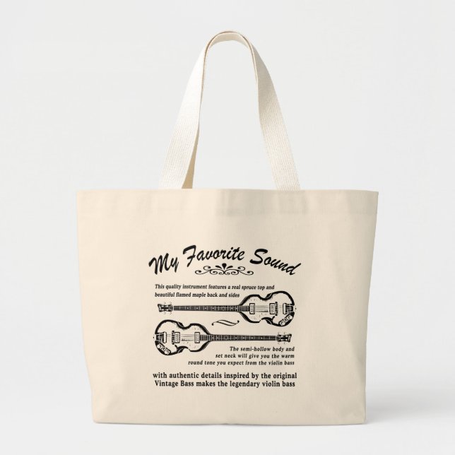 BEATLEBASS hänger lös Jumbo Tygkasse (Framsidan)