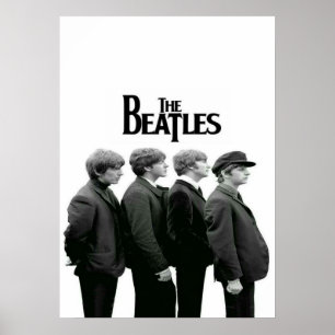 Beatles, klassisk sten, vintage band, brittisk mus poster