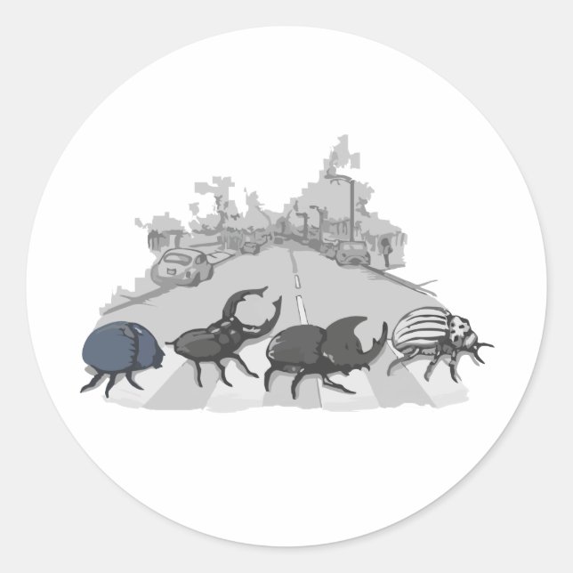 Beatles Runt Klistermärke (Framsida)