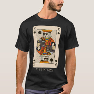 Beatmaker King-kort för musikproducent och DJ T Shirt