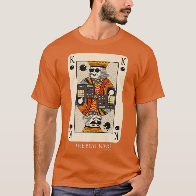 Beatmaker Kung för Music Producer och Dj Premium T Shirt (Framsida)