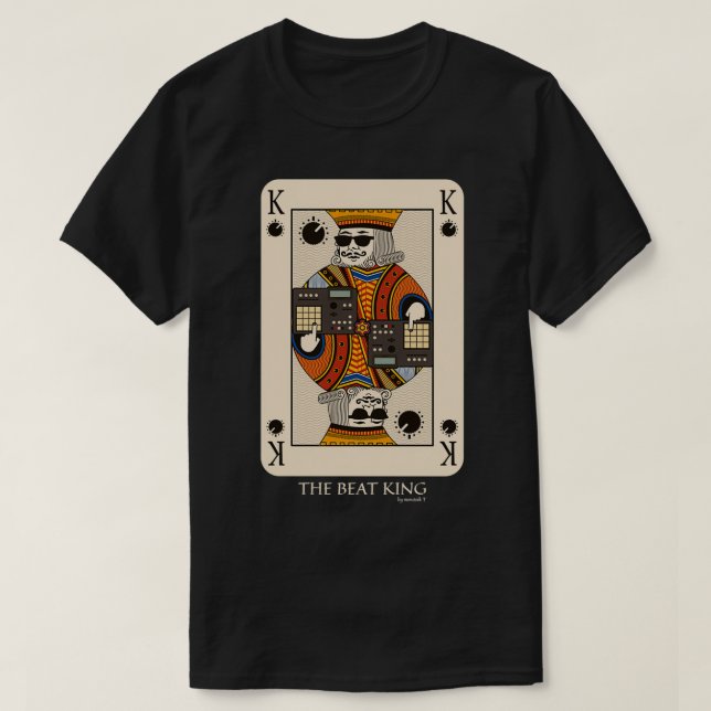 Beatmaker Kung-kort för musikproducent och Dj 1  T Shirt (Design framsida)