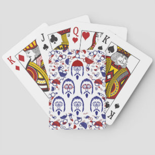 Beatnik Ansikte Casinokort