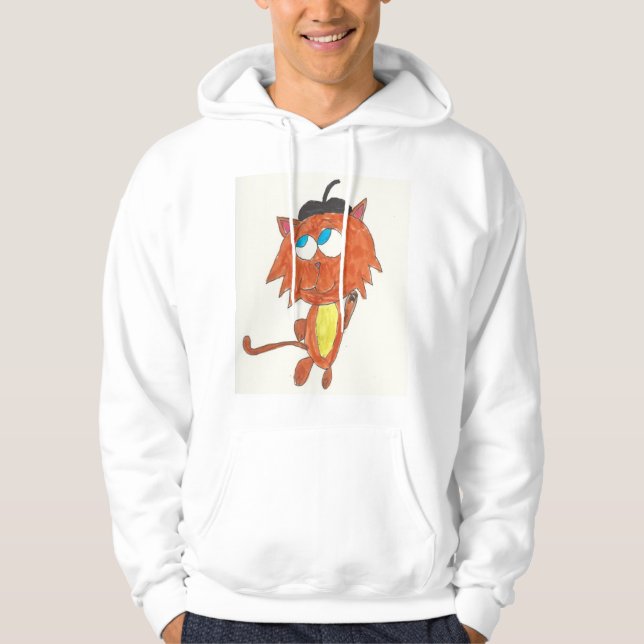 Beatnik Kitten Hoodie (Framsida)