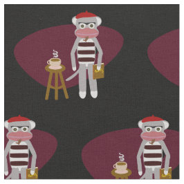 Beatnik Sock monkey Tyg