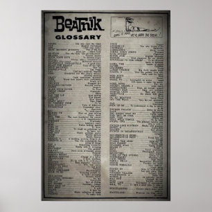 Beatnikordlista (affischen) poster