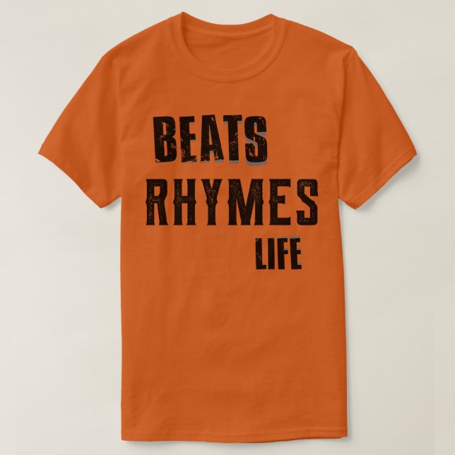 Beatrar rhymes life 1 t shirt (Design framsida)