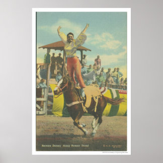 Beatrice Cooper gör ett romerskt ställ. Poster