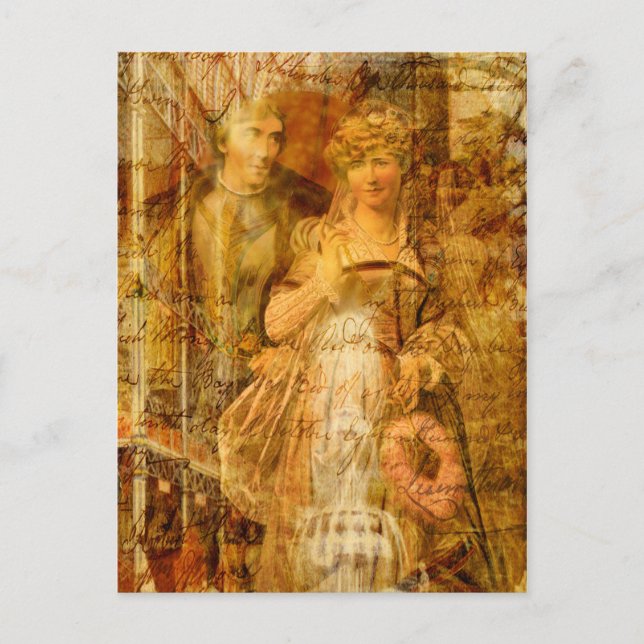 Beatrice och Benedick Vykort (Framsida)