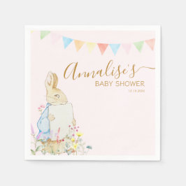 Beatrix Peter, Rabbit Woodland Baby Shower Pappersservett