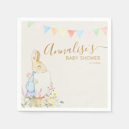 Beatrix Peter, Rabbit Woodland Baby Shower Pappersservett
