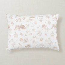 Beatrix Peter the Rabbit Toile Chinoiserie Brown