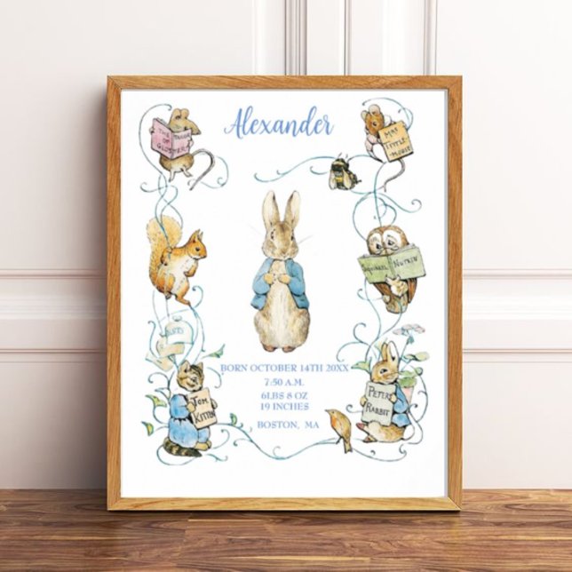 Beatrix Potter Birkeland Stats Nursery Art Poster (Skapare uppladdad)