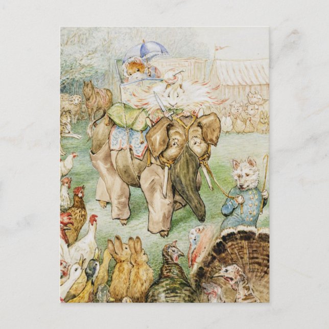 Beatrix Potter Fairy Caravan Vykort (Framsida)