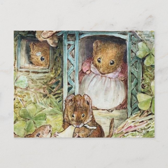 Beatrix Potter Ginger och Pickles Vykort (Framsida)
