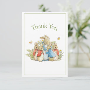 Beatrix Potter Grönt Pojke Girl Shower Tack Kort