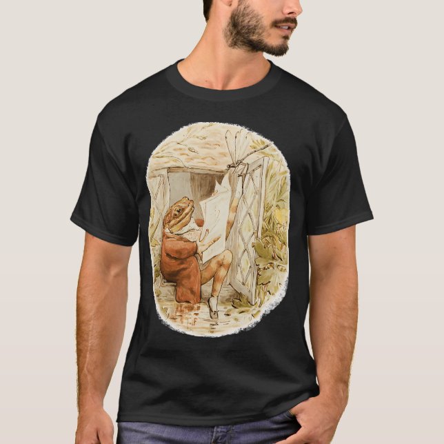 Beatrix Potter - Jeremy Fisher och Ildfluga T Shirt (Framsida)