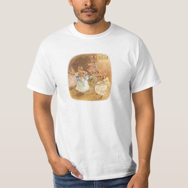 Beatrix Potter - Mice Dancing T Shirt (Framsida)