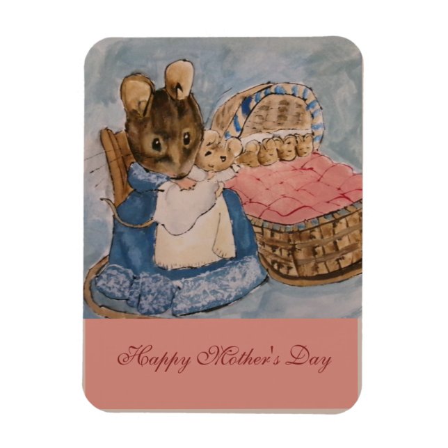 Beatrix Potter mors dag  Magnet (Vertikal)
