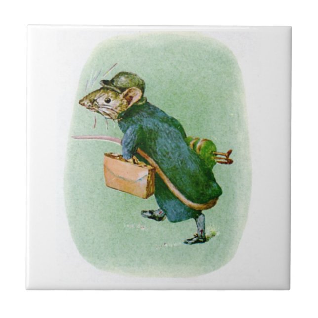 Beatrix Potter Mouse Tile Kakelplatta (Framsidan)