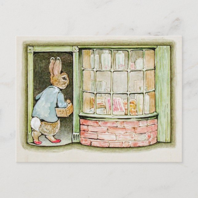 Beatrix Potter Peter går till marknaden Vykort (Framsida)