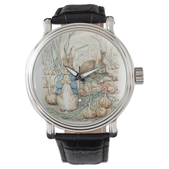 Beatrix Potter Peter Rabbit och Benjamin Bunny Armbandsur (Framsida)