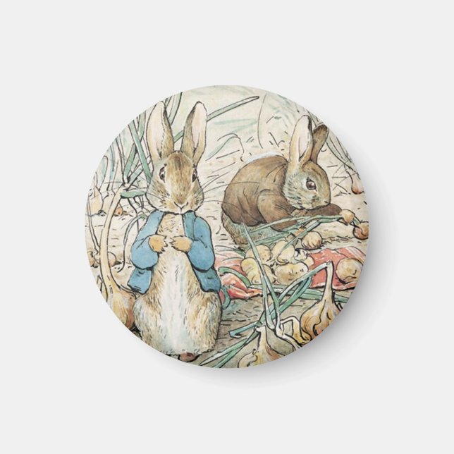 Beatrix Potter Peter Rabbit och Benjamin Bunny Magnet (Framsidan)