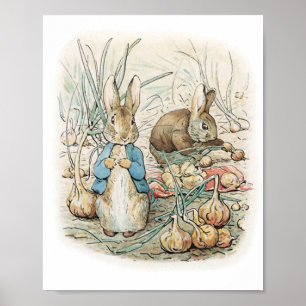 Beatrix Potter Peter Rabbit och Benjamin Bunny Poster