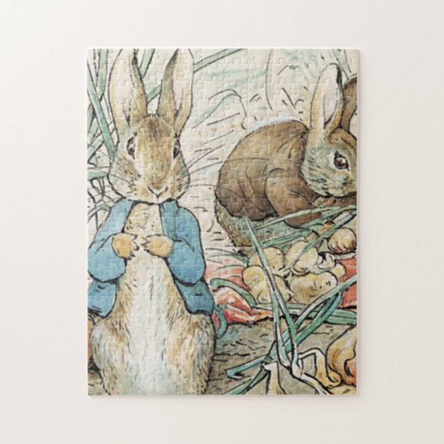 Beatrix Potter Peter Rabbit och Benjamin Bunny Pussel (Vertikal)