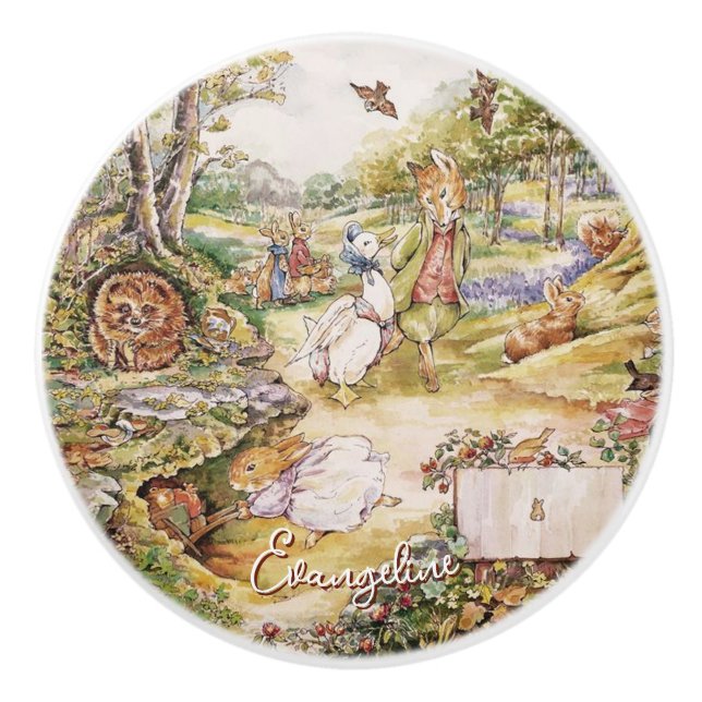 Beatrix Potter Peter Rabbit och Friends Knopp (Framsidan)