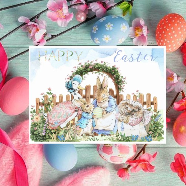 Beatrix Potter Peter Rabbit Påsk Card Kort (Skapare uppladdad)